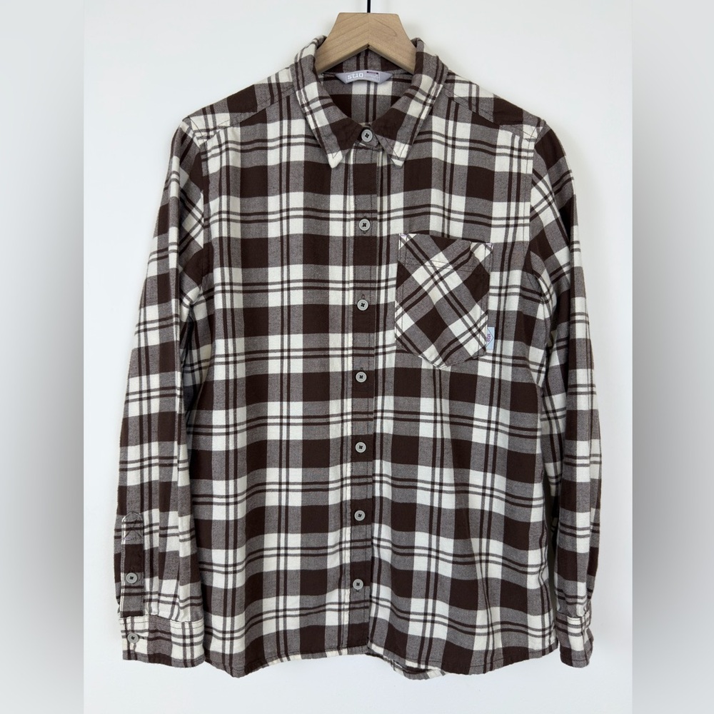 Stio Organic Cotton Plaid Flannel Shirt Women